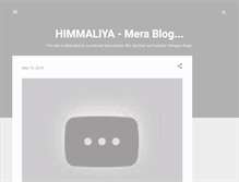 Tablet Screenshot of himmaliya.blogspot.com