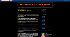 Desktop Screenshot of powerwheelchairusers.blogspot.com