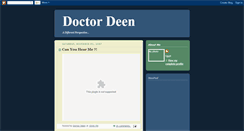 Desktop Screenshot of doctordeen.blogspot.com