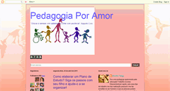 Desktop Screenshot of pedagogiaporamor.blogspot.com