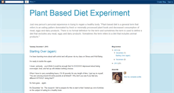 Desktop Screenshot of plantbaseddietexperiment.blogspot.com