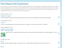 Tablet Screenshot of plantbaseddietexperiment.blogspot.com