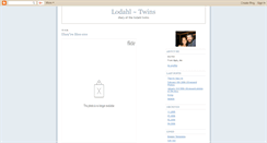 Desktop Screenshot of lodahltwins.blogspot.com