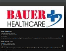 Tablet Screenshot of bauerhealthcare.blogspot.com