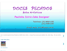 Tablet Screenshot of docespecadosbolos.blogspot.com