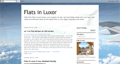 Desktop Screenshot of flatsinluxor.blogspot.com