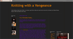 Desktop Screenshot of knittingwithavengeance.blogspot.com