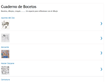 Tablet Screenshot of cuadernobocetos.blogspot.com