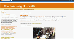 Desktop Screenshot of learningumbrella.blogspot.com