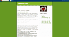Desktop Screenshot of frasesdamor.blogspot.com