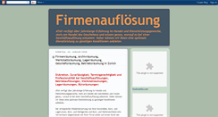 Desktop Screenshot of firmenaufloesung.blogspot.com