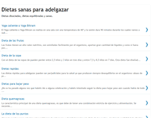 Tablet Screenshot of dietas-sanas.blogspot.com
