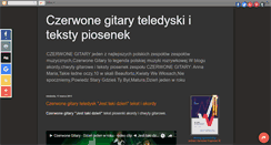 Desktop Screenshot of czerwone-gitary.blogspot.com
