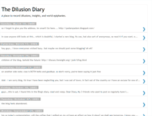 Tablet Screenshot of dilusiondiary.blogspot.com