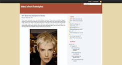 Desktop Screenshot of latestshorthairstyles.blogspot.com