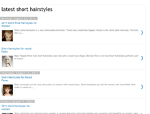 Tablet Screenshot of latestshorthairstyles.blogspot.com