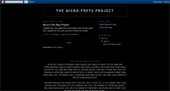 Desktop Screenshot of micro-frets-bass.blogspot.com