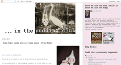 Desktop Screenshot of beinginthepuddingclub.blogspot.com