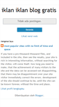 Mobile Screenshot of iklan-iklan-blog-gratis.blogspot.com