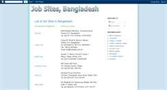 Desktop Screenshot of bdjobs-sites.blogspot.com