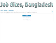 Tablet Screenshot of bdjobs-sites.blogspot.com