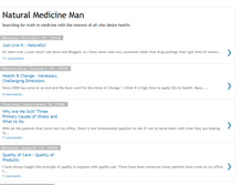 Tablet Screenshot of naturalmedicineman.blogspot.com