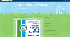 Desktop Screenshot of progettocomunesalzanorobegano.blogspot.com