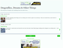 Tablet Screenshot of dragonfliesdreamsandotherthings.blogspot.com