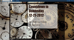 Desktop Screenshot of countdowntodoomsday2012.blogspot.com