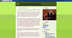 Desktop Screenshot of crazyreynoldsfamily.blogspot.com