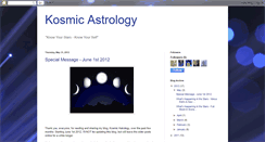 Desktop Screenshot of kosmicastrology.blogspot.com