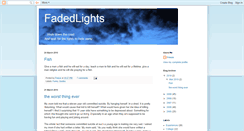 Desktop Screenshot of fadedlights.blogspot.com