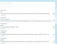 Tablet Screenshot of fadedlights.blogspot.com