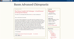 Desktop Screenshot of baumadvancedchiropractic.blogspot.com