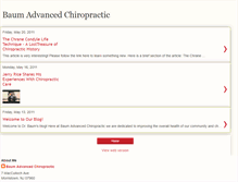 Tablet Screenshot of baumadvancedchiropractic.blogspot.com