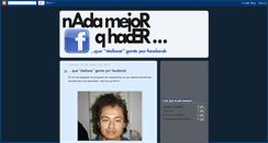 Desktop Screenshot of nada-mejor-q-hacer.blogspot.com