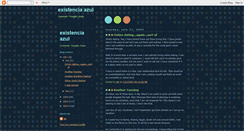 Desktop Screenshot of existencia-azul.blogspot.com