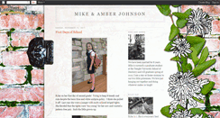 Desktop Screenshot of mikeandamberjohnson.blogspot.com