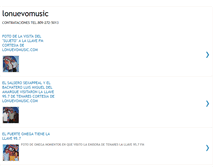 Tablet Screenshot of lonuevomusic.blogspot.com