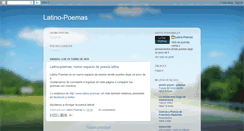 Desktop Screenshot of latino-poemas.blogspot.com