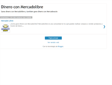 Tablet Screenshot of dineroconmercadolibre.blogspot.com