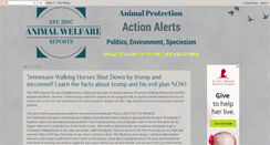 Desktop Screenshot of animal-welfare-reports.blogspot.com