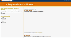 Desktop Screenshot of lospequesdemariamoreno.blogspot.com