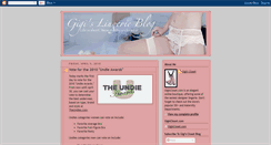 Desktop Screenshot of gigislingerieblog.blogspot.com