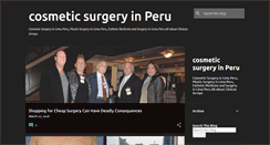 Desktop Screenshot of cosmeticsurgeryinperu.blogspot.com