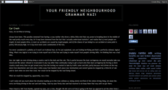 Desktop Screenshot of friendlyneighbourhoodgrammarnazi.blogspot.com