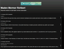 Tablet Screenshot of madenrehber.blogspot.com