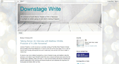 Desktop Screenshot of downstagewrite.blogspot.com