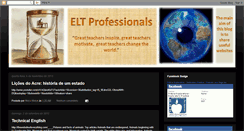 Desktop Screenshot of eltprofessionals.blogspot.com