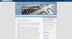 Desktop Screenshot of localizationforum.blogspot.com